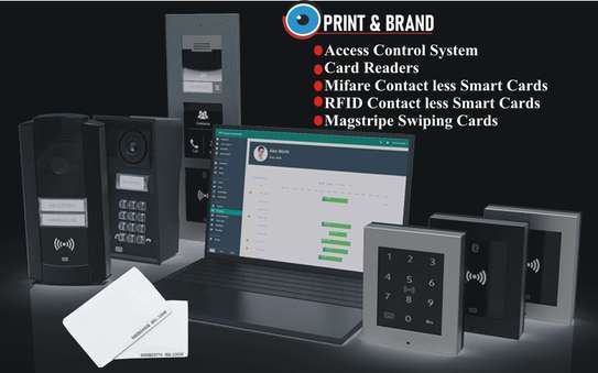 Access Control System, Smart Card Readers, Mifare Contact less Smart Cards, Proxy RFID Smart Cards, Magnetic Stripe Swiping Cards image 1