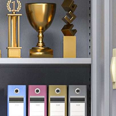 Office Cabinet : Clear Glass Office Storage Cabinet image 2