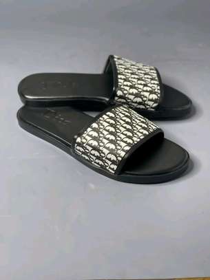 Gucci Open Leather Slides* image 1