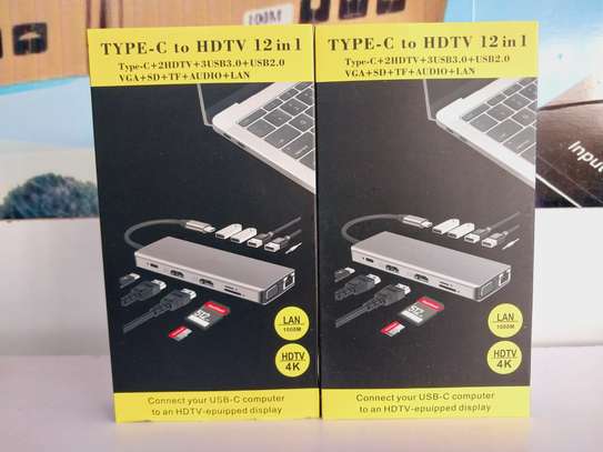 Type C to HDTV 12 in 1 USB Hub image 1