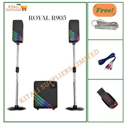 Royal R905 2.1CH Tall Boys Speaker with free gifts image 1