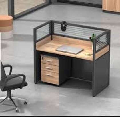 Single Person Office Computer Workstation Desk image 7