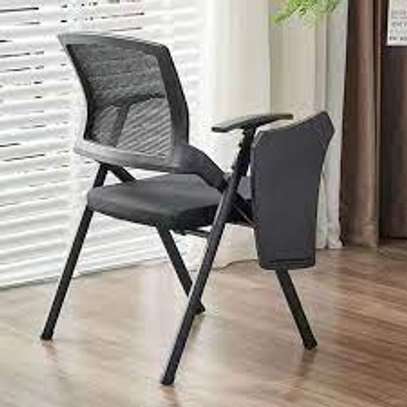 Folding Office Chair with Writing Tablet image 11
