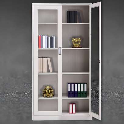 File cabinets: Full glass office filing cabinet with lock image 3