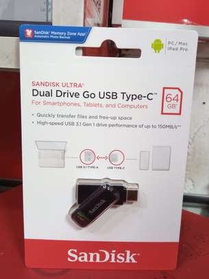 Sandisk SDDDC3 64GB Ultra Dual Drive Go USB Type-C FlashDisk image 1