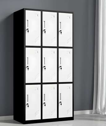 Office Cabinet: Nine Door Metallic Storage Locker image 4