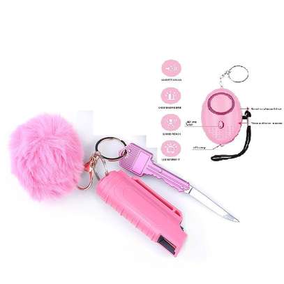Safety Kit For Women Self Defense Keychain With Alarm image 2