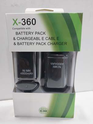 Xbox 360 Battery 2pcs 4800mAh Replacement Battery and Charga image 2