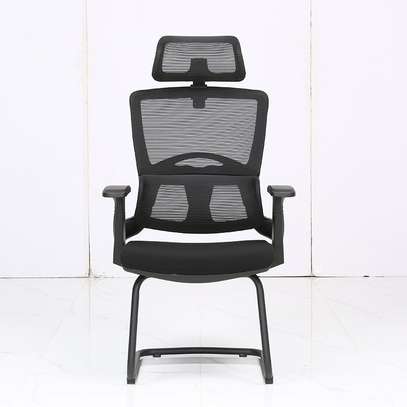 Office Chairs: Modern Black Desk Chair With Mesh Back image 4