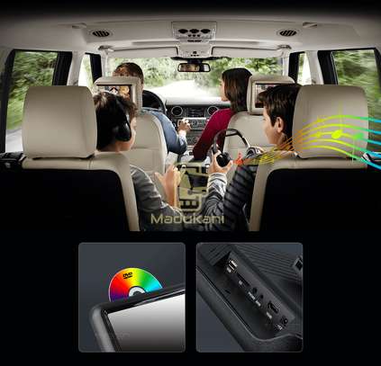 Universal 9 inch Car Clip-on Headrest DVD Player Dual Screen image 10