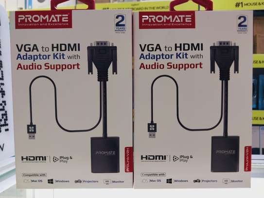Promate-V2H VGA to HDMI Adapter Kit image 1
