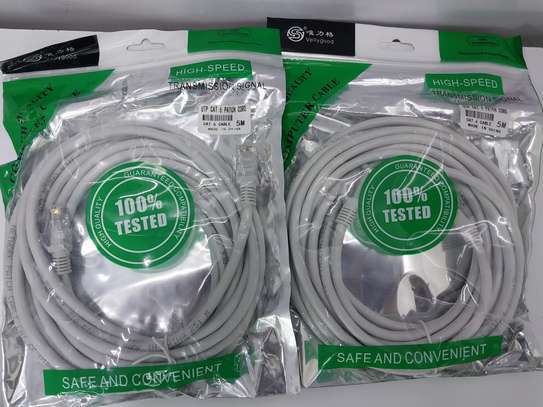 Cat6 Lan Network Ethernet Cable 5M Gray image 1