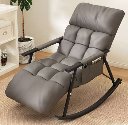 Modern Upholstered Rocking Chair image 1