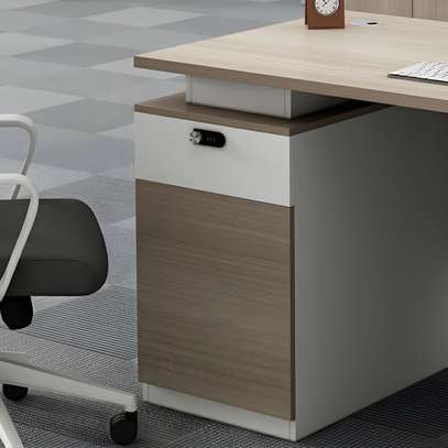 1400mm Brown Wood Executive Office Desk image 3