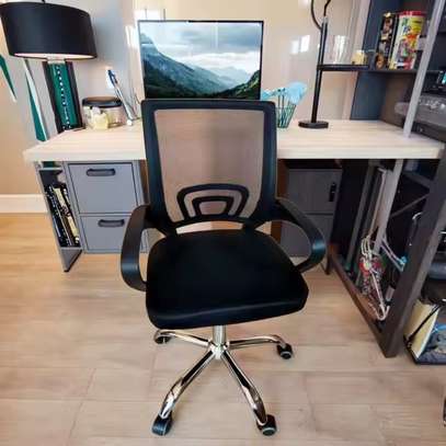 Low‑Back Secretarial Computer Chair image 2