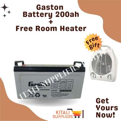 Battery 200ah With Free Room Heater image 1
