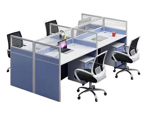 Office Workdesk :4-Way Office Workstation image 4