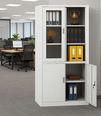 Office Cabinet: 2-Door Glass Office Cabinet image 5