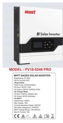 Must Solar Inverter, 48v, 80a mppt,5.2kva image 1