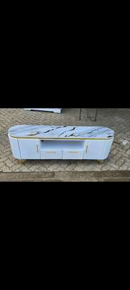 Oval TV Stand with Marble Top image 4