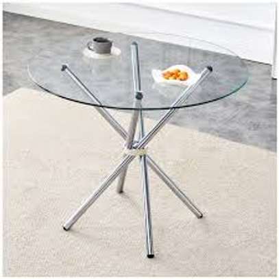 Round Clear Glass Coffee Table image 3