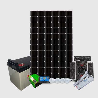 Solar pannel 150watt full kit with sub woofer  3.1 music system image 1