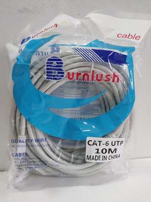 10m White Ethernet Network Lan Cable CAT6 UTP image 2
