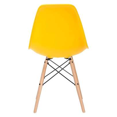 Cafeteria Plastic Yellow Eames Chair image 2