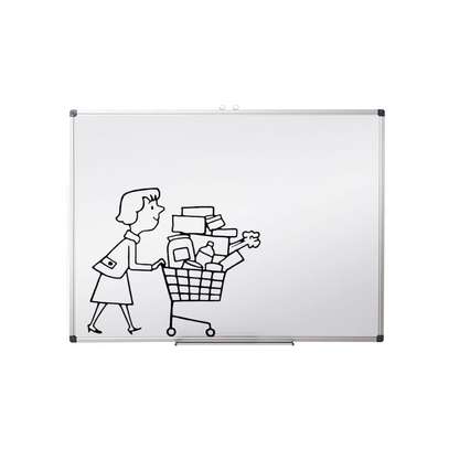 wall mounted whiteboard  4x3fts for sale image 2