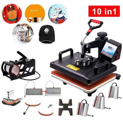 Combo Sublimation T-shirt Heat Transfer Printer For 10 In 1 image 2