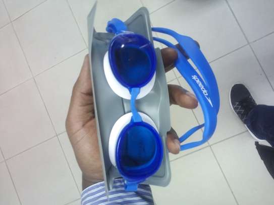 Speedo swimming goggles blue lense adult image 4