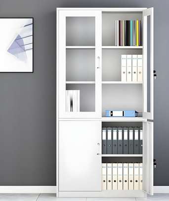 Office Cabinet: Files Display White Office Cabinet image 2