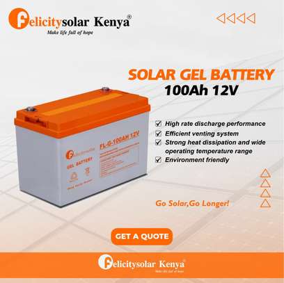100ah 12v Solar Gel Battery image 1