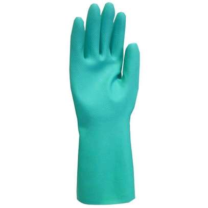Green Nitrile Chemical Resistant Gloves image 7