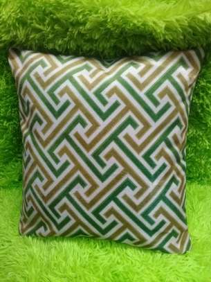 GREEN SUEDE THROW PILLOWS image 3