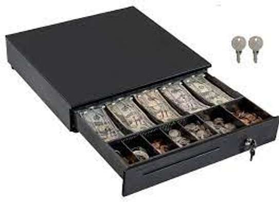 5 slots heavy duty POS (Point of Sale) cash drawer image 1
