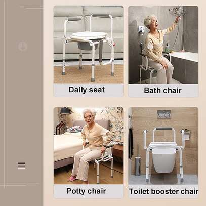 STRONG ADULT POTTY COMMODE CHAIR  FOLDABLE KENYA image 11