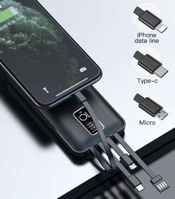 Original Power bank 10000mAh with 4 Build in Cable image 4