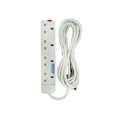 Heavy Duty 4 Way Extension Cable - White image 1