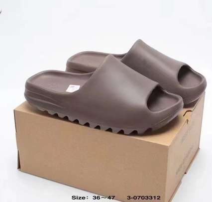 Adidas Yeezy Slide Pure Coffee Brown Casual Shoes image 1