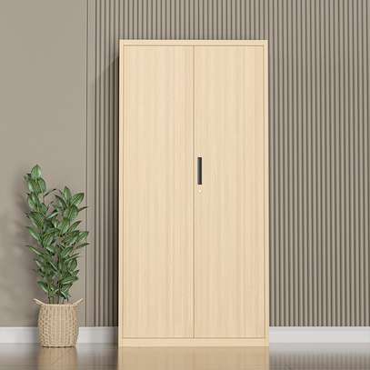 Durable Wood Grain Filing Cabinet – Steel Storage image 4