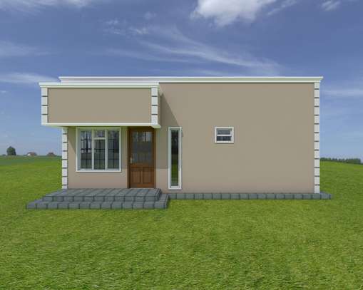 A simple two bedroom house plan image 3