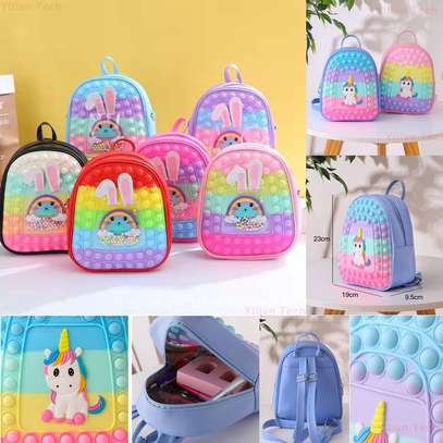 Handbag School Bag Push Bubble Pop Purse for Kids Toddler image 1