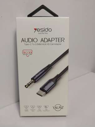 Yesido YAU42 Type-C Audio Cable to 3.5mm Aux Male 1m BLACK image 2