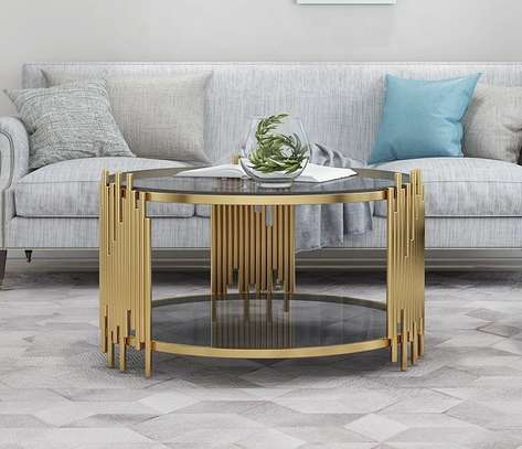 Round Stainless Steel  Table Coffee image 8