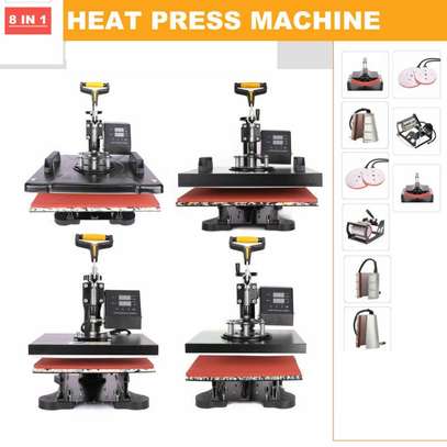 Heat Press Machine 8In1 12" x15" Sublimation for T-Shirt Mug Plate Hat image 1