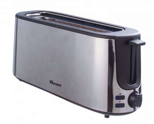 2 SLICE WIDE SLOT POP UP TOASTER STAINLESS STEEL- image 1