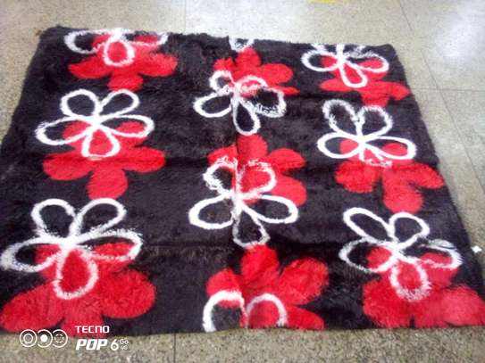 Quality pattern fluffy carpets size 5*8 image 6