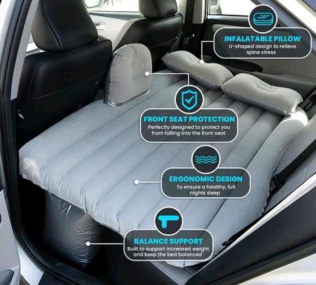 Portable inflatable car back seat bed image 3