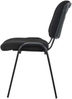 4-Legged Molded Plastic Grey Eames Chair image 2